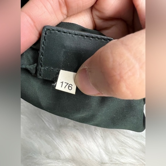 Prada NYLON DRAWSTRING BUCKET POUCH (green) - Picture 9 of 17